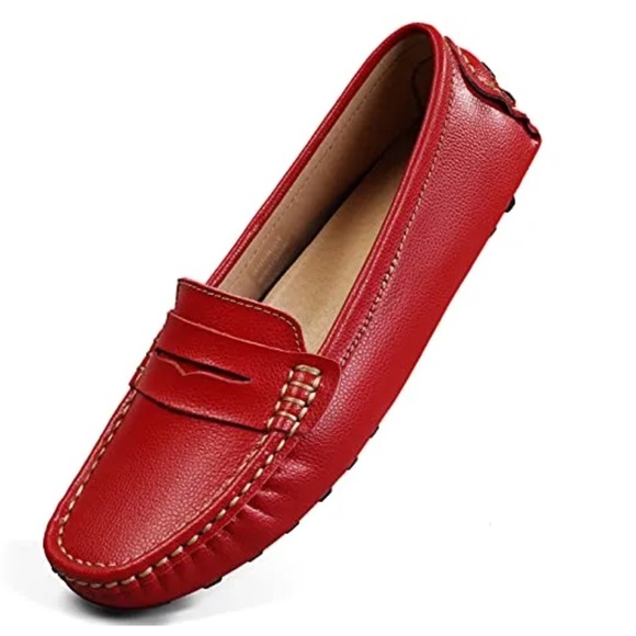 Artisure Shoes - New ARTISURE Red Penny Loafers Driving Moccasins Women’s SIZE 9.5